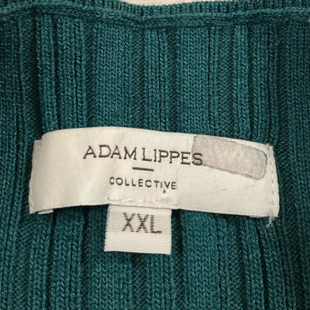 Adam Lippes Emerald Green Ribbed Sweater Dress XXL - Picture 3 of 13